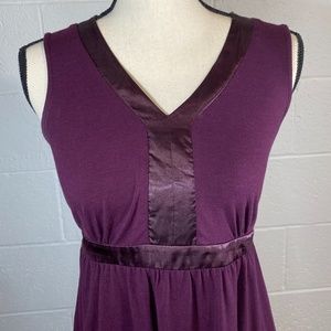 Motherhood Maternity Sleeveless V-Neck Plum Blouse
